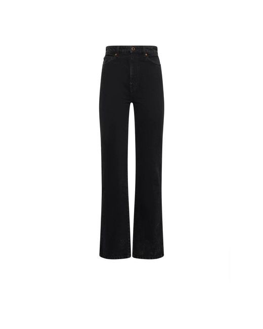 Khaite Black Boot-Cut Jeans