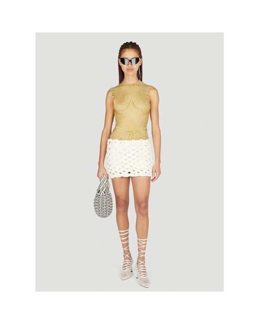 Isa Boulder White Short Skirts
