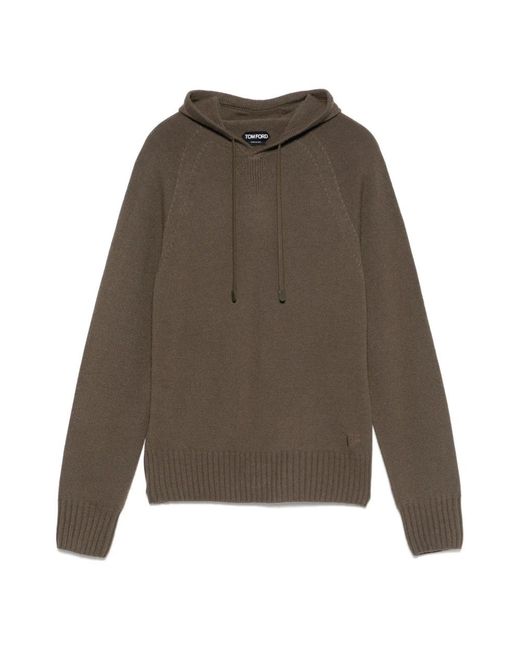 Tom Ford Brown Cashmere Knitwear for men