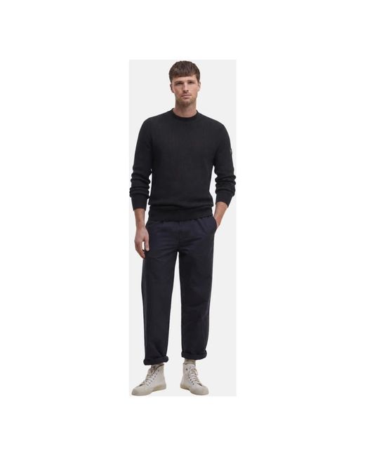Barbour Black Round-Neck Knitwear for men