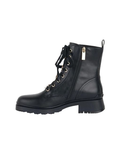 Liu Jo Black Lace-Up Boots