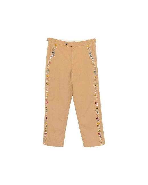 Bode Feather Runner Broek in het Natural voor heren