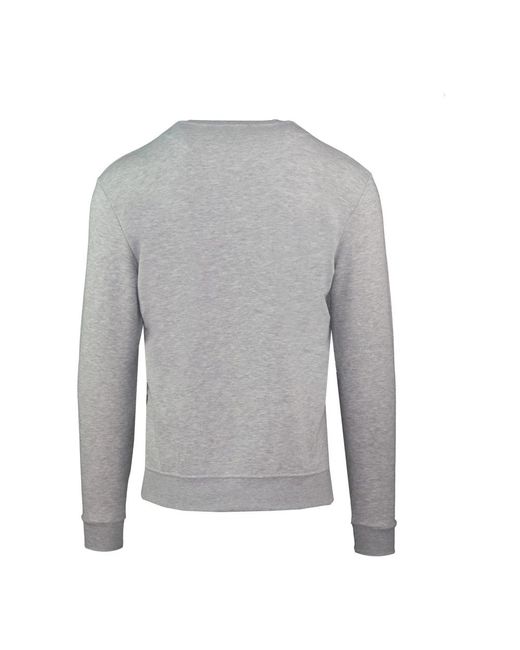 Aquascutum Gerippter baumwoll-sweatshirt für männer in Gray für Herren