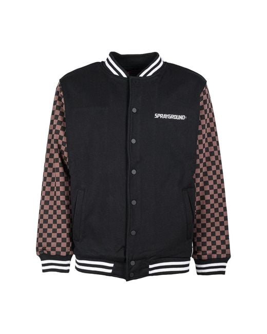Sprayground Black Bomber Jackets for men