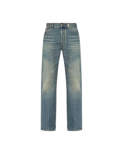 McQueen Jeans ,Blauw ,Katoen Jeans Met Logo in het Blue voor heren