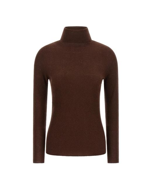 Fabiana Filippi Brown Turtlenecks