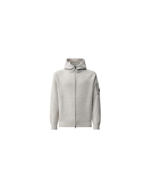 C P Company Gray Zip-Throughs for men
