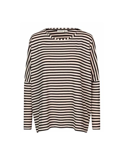 Masai Black Oversized top mit bootsausschnitt