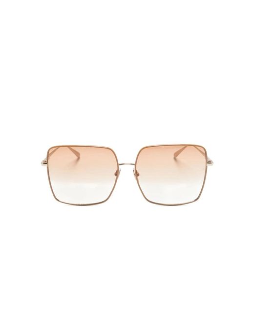 Linda Farrow Brown Sunglasses
