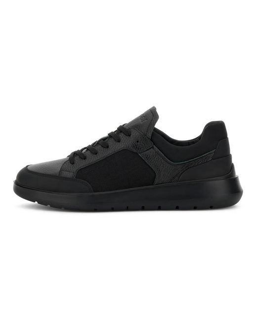 Boggi B Tech Nimbus Leren En Technische Stoffen Sneakers in het Black voor heren