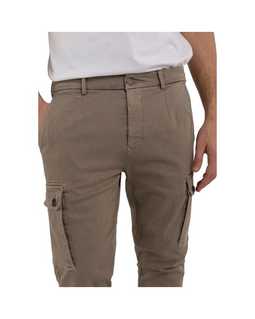 Trousers > slim-fit trousers Replay pour homme en coloris Gray