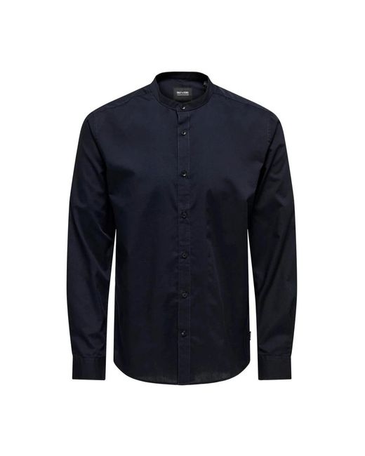 Only & Sons Blue Casual Shirts for men