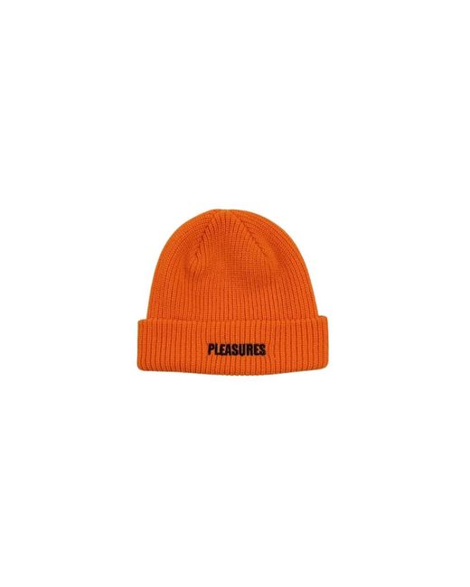Pleasures Orange Beanies for men
