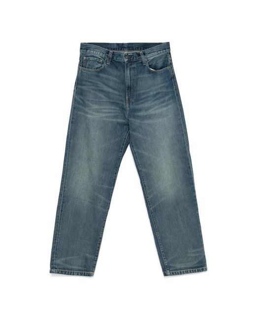 Carhartt Blue Straight Jeans for men