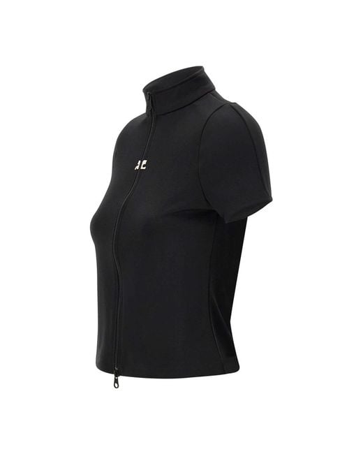 Courreges Black Zip-Throughs