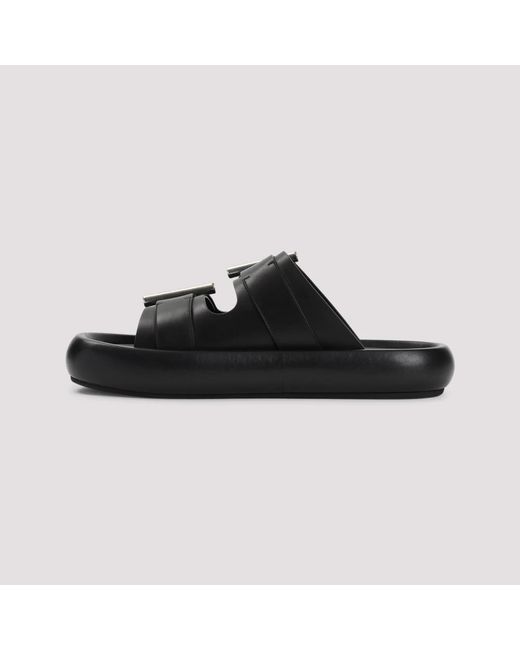 McQueen Black Sliders for men