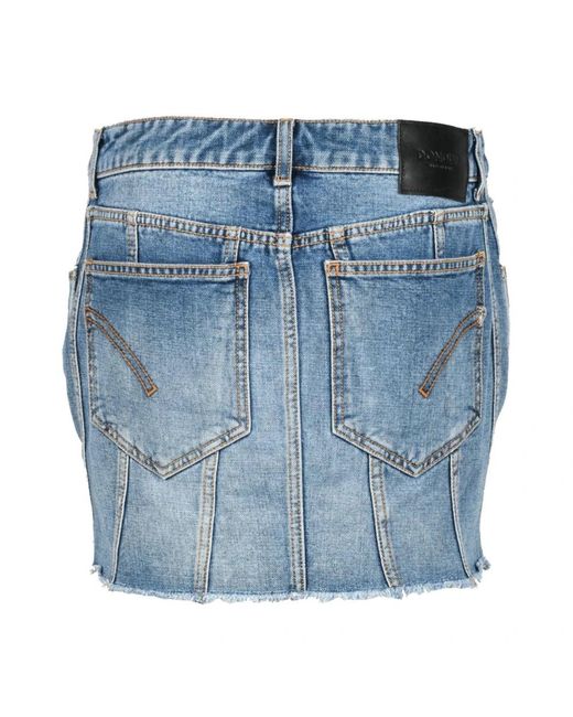 Dondup Rokken ,Blauw ,Denim Denim Mini Rok in het Blue