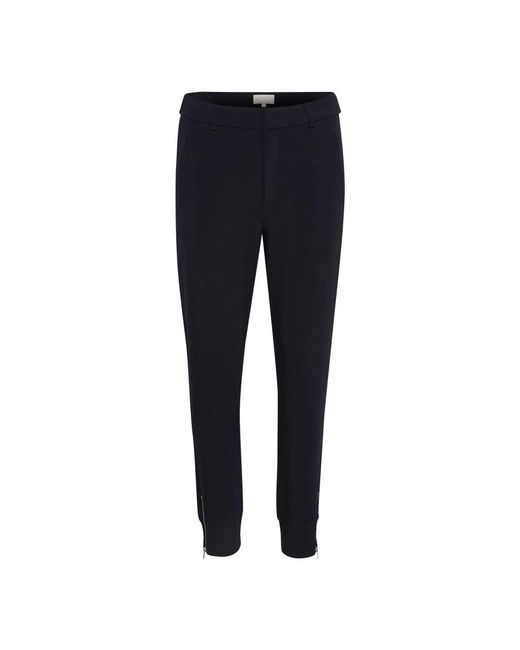 Inwear Broeken ,Blauw ,Polyester Nica Bukser in het Blue