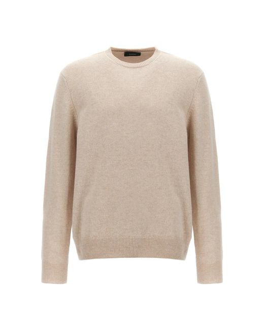 Zanone Natural Round-Neck Knitwear for men