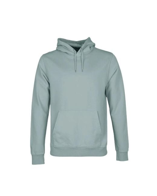 COLORFUL STANDARD Blue Hoodies for men