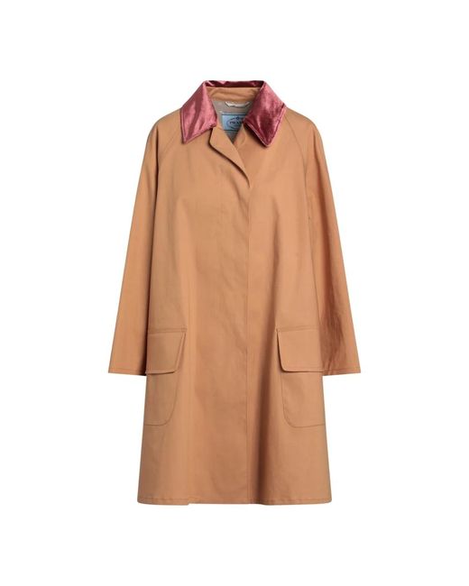 Prada Brown Trench Coats