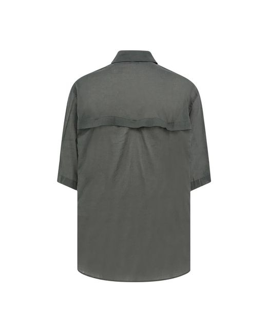 Lemaire Gray Short Sleeve Shirts for men