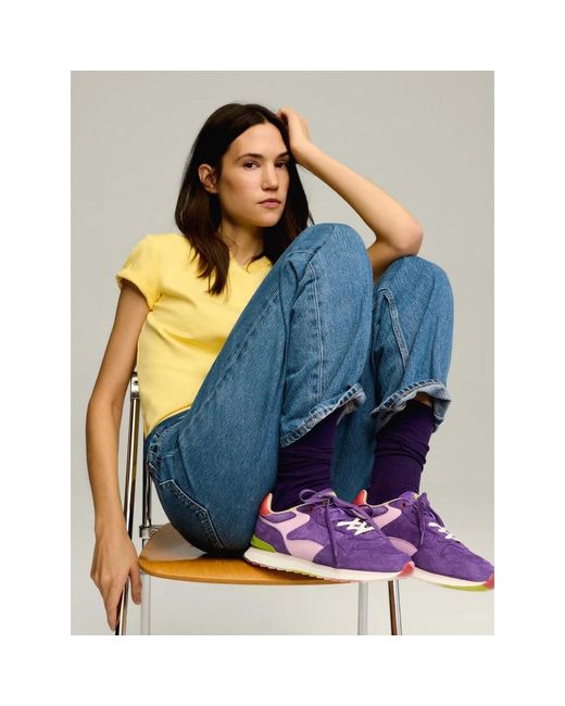 HOFF Purple Retro Sneaker Mit Logo-Detail