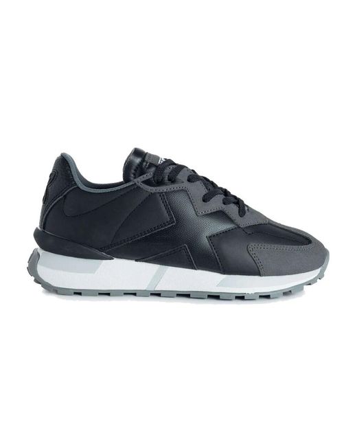 Munich Blue Stilvolle ledersneakers