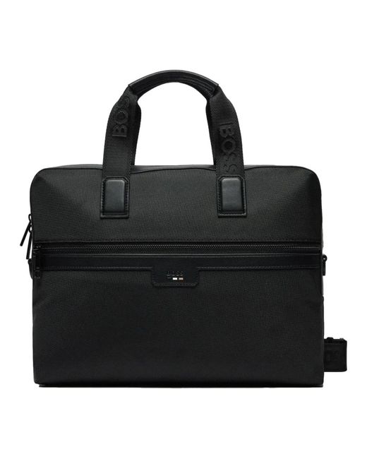 HUGO Elegante Laptoptasche Ray N Doc in Black für Herren
