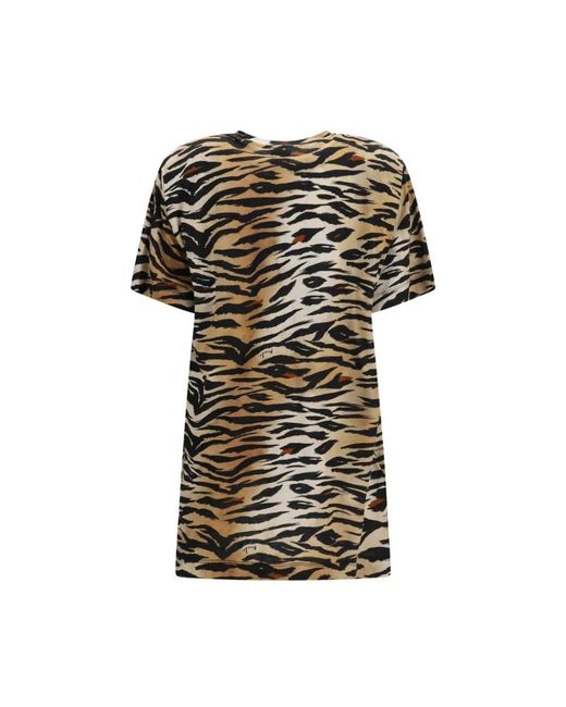Pinko Black Multicolor Cotton Pattern Shirt