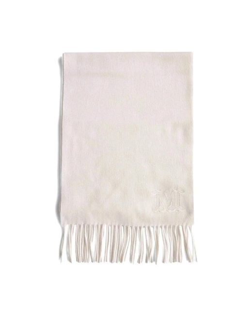 Max Mara White Winter Scarves