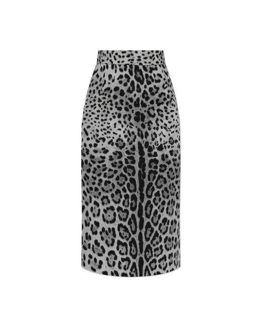 Midi Skirts di Dolce & Gabbana in Gray