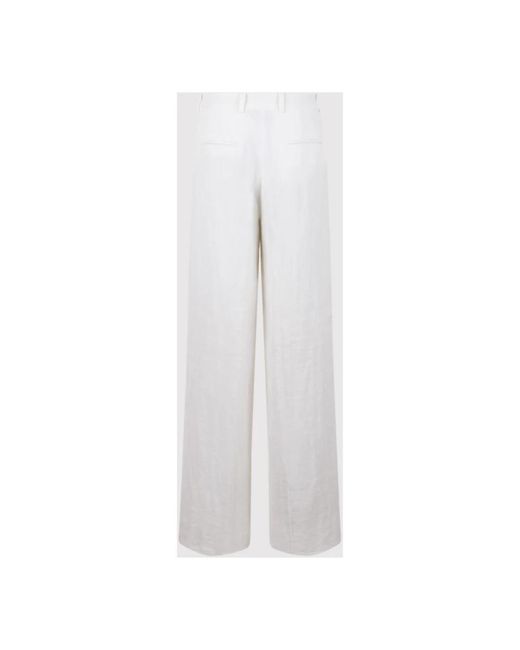 N°21 White Wide Trousers
