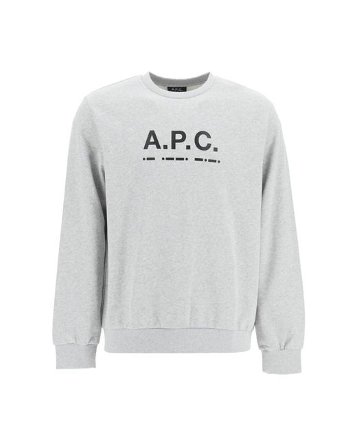 A.P.C. Kapuzenpullover sweatshirt in Gray für Herren