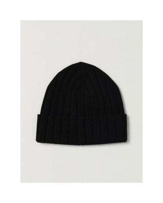 Emporio Armani Black Beanies for men