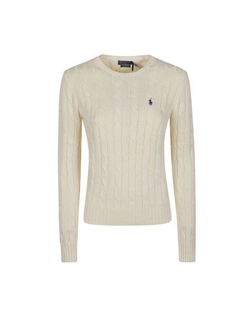 Polo Ralph Lauren White Round-Neck Knitwear
