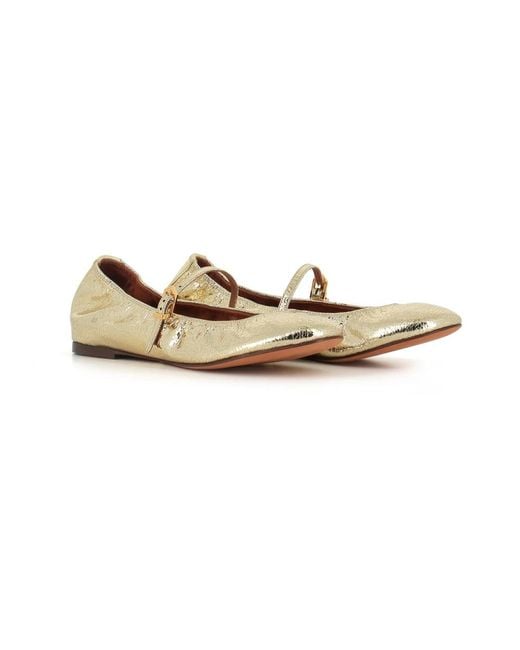 Lanvin Yellow Ballerina Shoes
