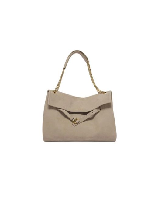 Orciani Gray Shoulder Bags