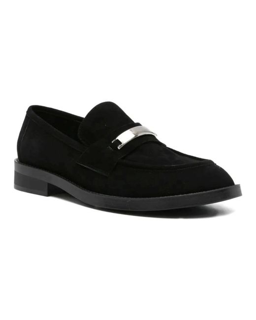 ADRIANNA FERETTI Black Loafers