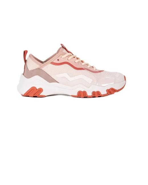 Baldinini Pink Orange sneakers