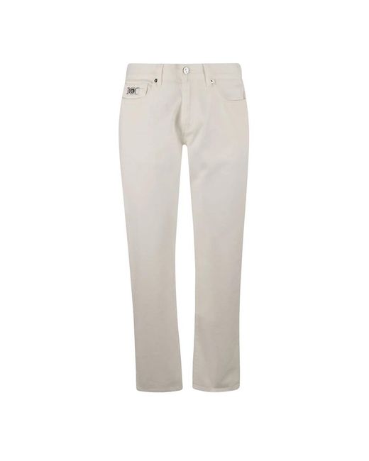 Versace Witte Denim Broek in het Gray voor heren