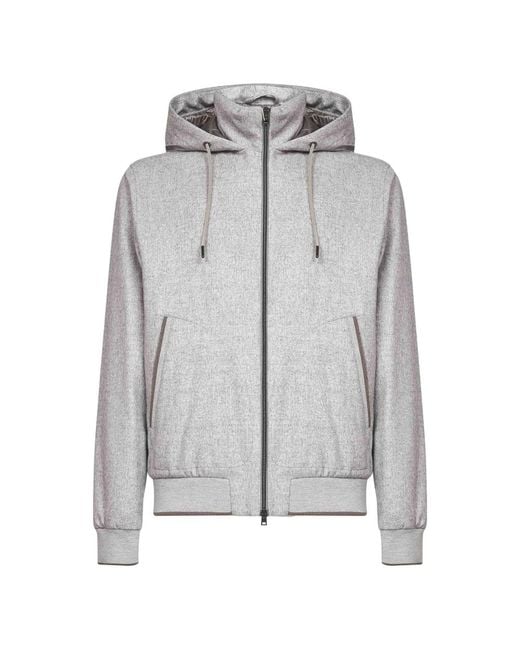 Zip-Throughs di Herno in Gray da Uomo