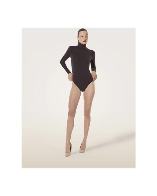 Wolford Naadloze Wol String Body in het Purple