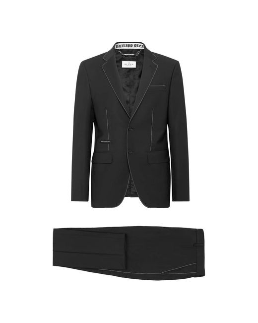 Single Breasted Suits Philipp Plein de hombre de color Black