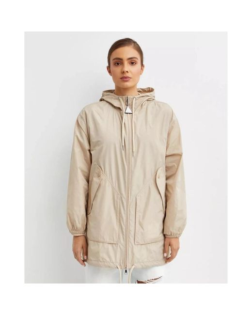 Moncler Jassen ,Polyester Melia Jacket in het Natural