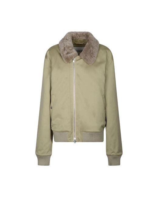 Faux Fur & Shearling Jackets di Burberry in Green