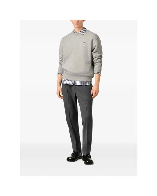 Trousers AMI de hombre de color Gray