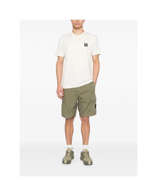 Stone Island Green Casual Shorts for men