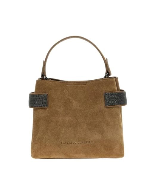 Handbags di Brunello Cucinelli in Brown