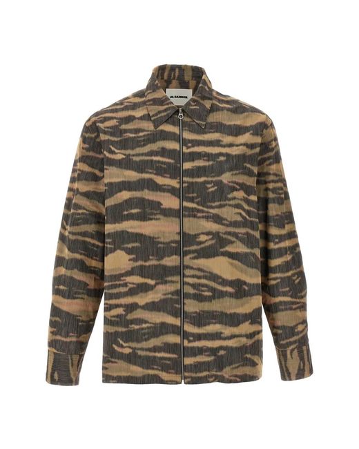 Jil Sander Green Casual Shirts for men